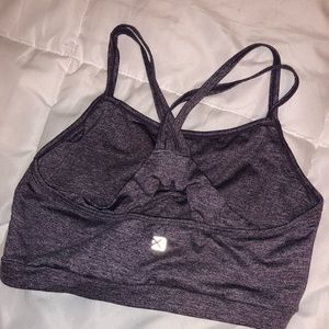 Cross back sports bra